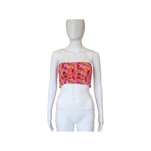 TIARE HAWAII Hollie Crop Top Sleeveless - Red Anemone - One Size